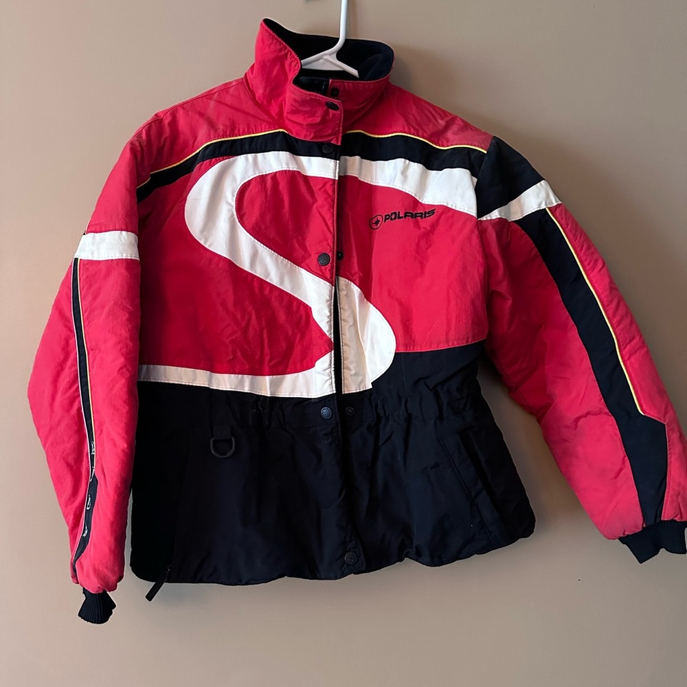 Polaris Red & Black Snow Jacket kids snowmobile Polaris jacket